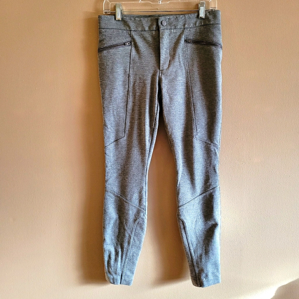 Athleta Grey Ponte Moto 2.0 Pants